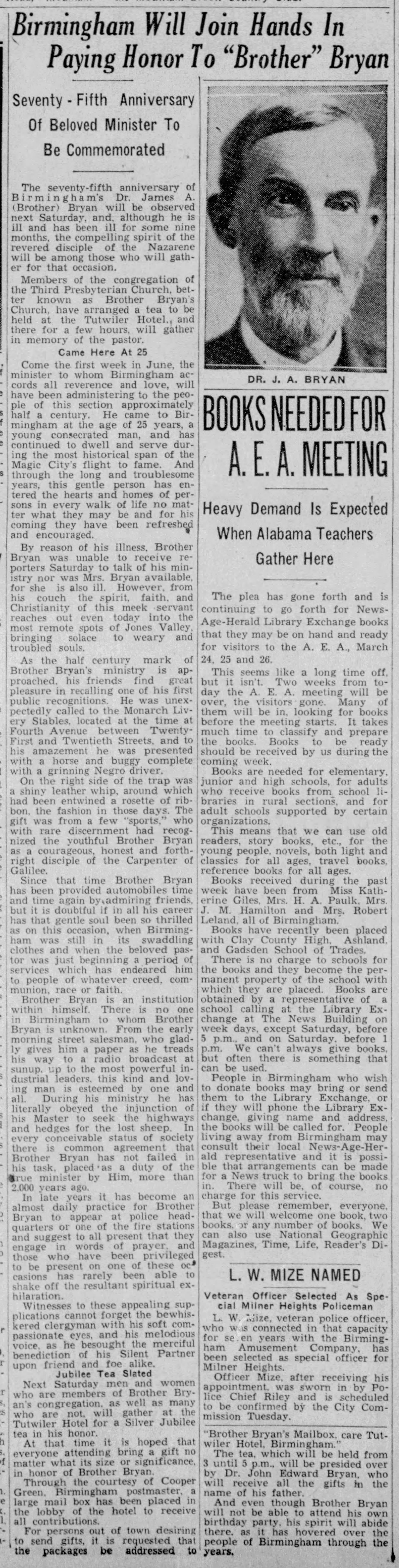 Birmingham Will Join Hands In Paying Honor To Brother Bryan